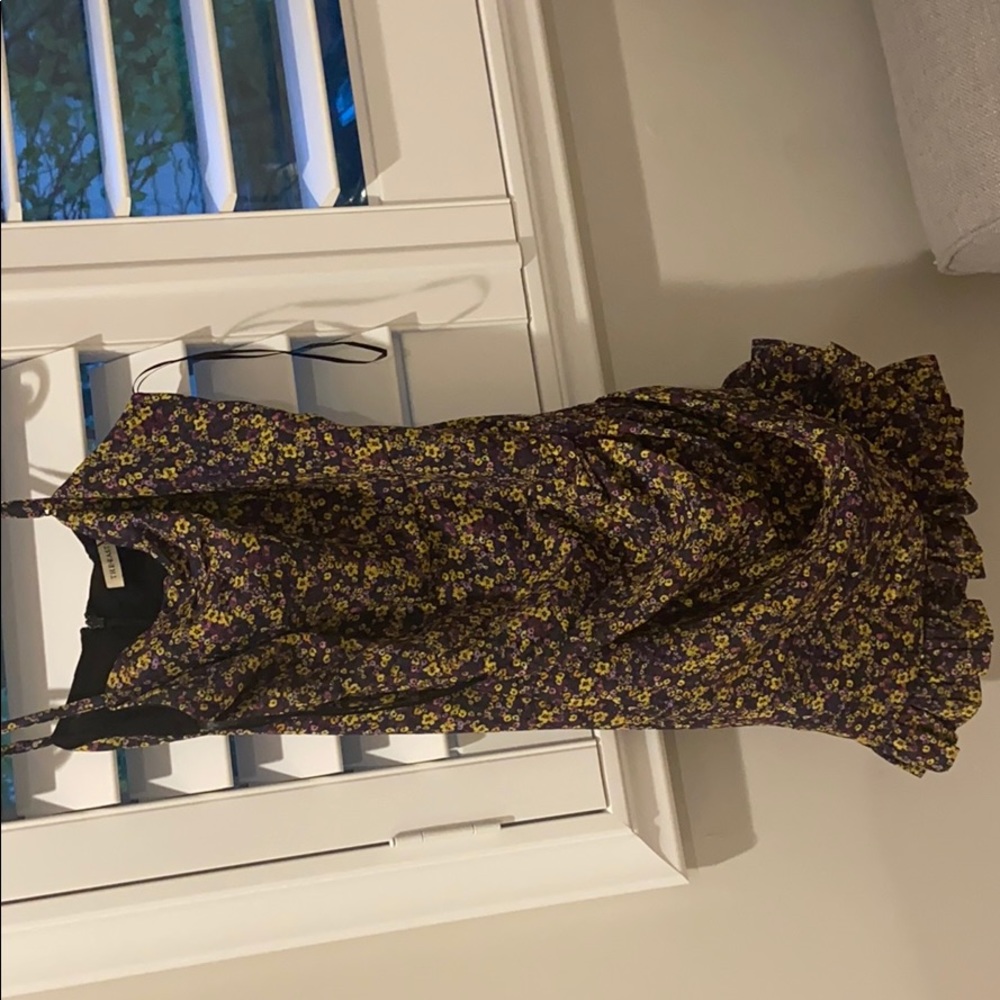 East order violet crumble ruched, mini dress